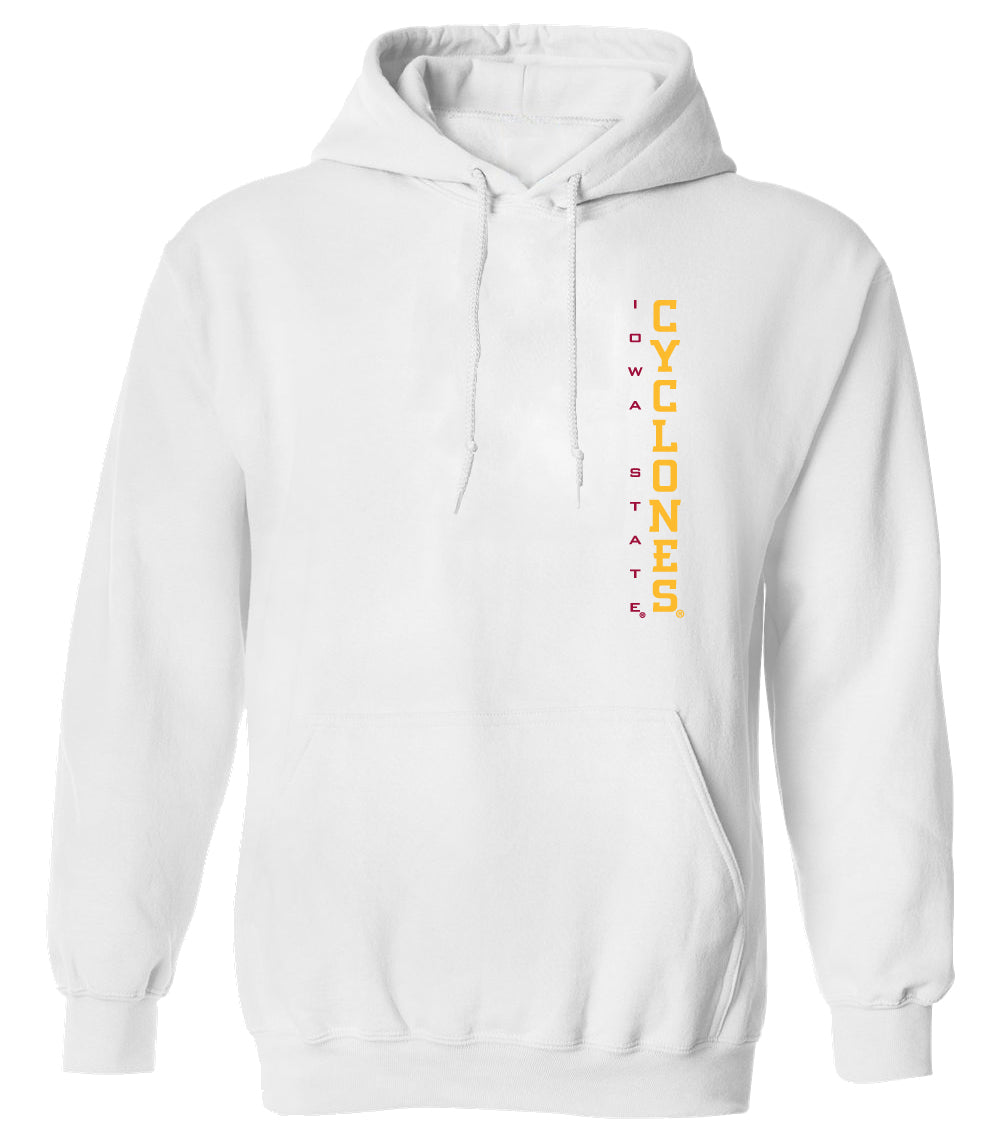 Iowa State Cyclones Hooded Sweatshirt - Vertical Iowa State Cyclones