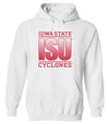 Iowa State Cyclones Hooded Sweatshirt - Red ISU Fade