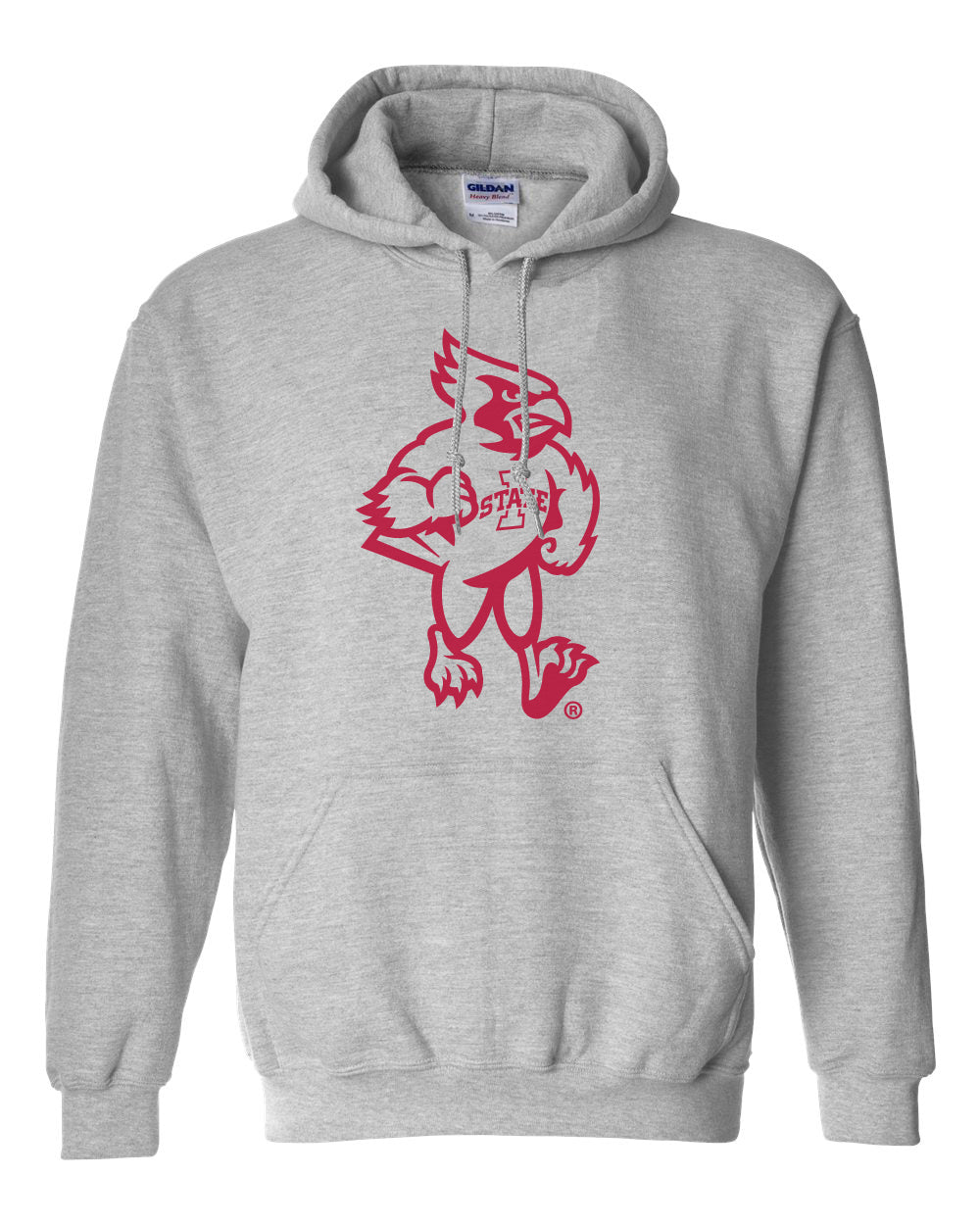 Iowa State Cyclones Hooded Sweatshirt - Mascot Cy Full Body