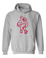Iowa State Cyclones Hooded Sweatshirt - Mascot Cy Full Body