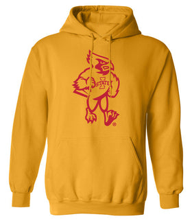 Iowa State Cyclones Hooded Sweatshirt - Mascot Cy Full Body