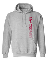 Iowa State Cyclones Hooded Sweatshirt - Vertical Clones Fade