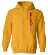 Iowa State Cyclones Hooded Sweatshirt - Vertical Clones Fade