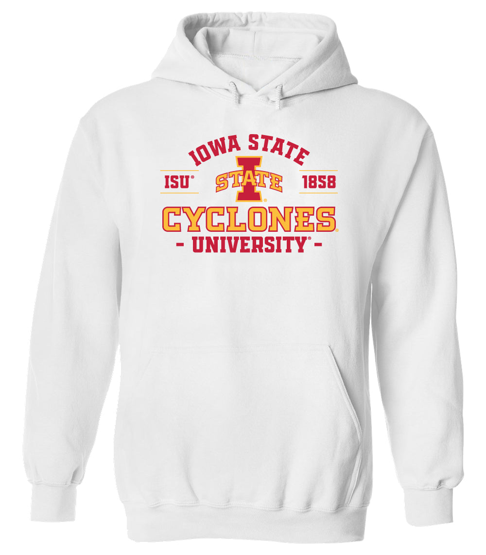 Iowa State Cyclones Hooded Sweatshirt - Arch Iowa State 1858