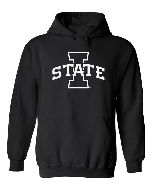 Iowa State Cyclones Hooded Sweatshirt - I-State Primary Logo Blackout