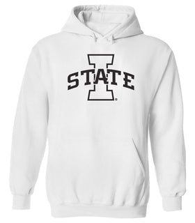 Iowa State Cyclones Hooded Sweatshirt - I-State Primary Logo White Out