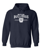 Butler Bulldogs Hooded Sweatshirt - Bulldogs 3 Stripe Primary Logo