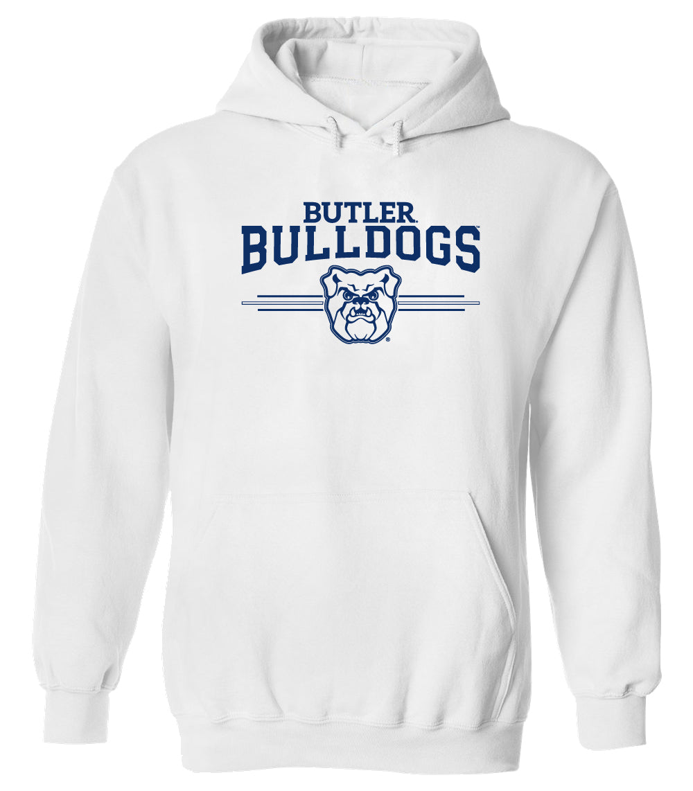 Butler Bulldogs Hooded Sweatshirt - Bulldogs 3 Stripe Primary Logo