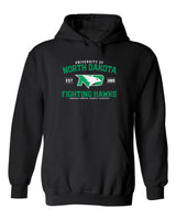 North Dakota Fighting Hawks Hooded Sweatshirt - North Dakota Arch Primary Logo