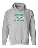 North Dakota Fighting Hawks Hooded Sweatshirt - North Dakota Arch Primary Logo