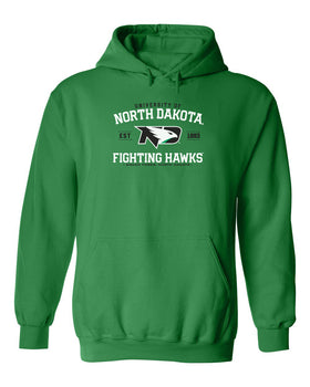North Dakota Fighting Hawks Hooded Sweatshirt - North Dakota Arch Primary Logo
