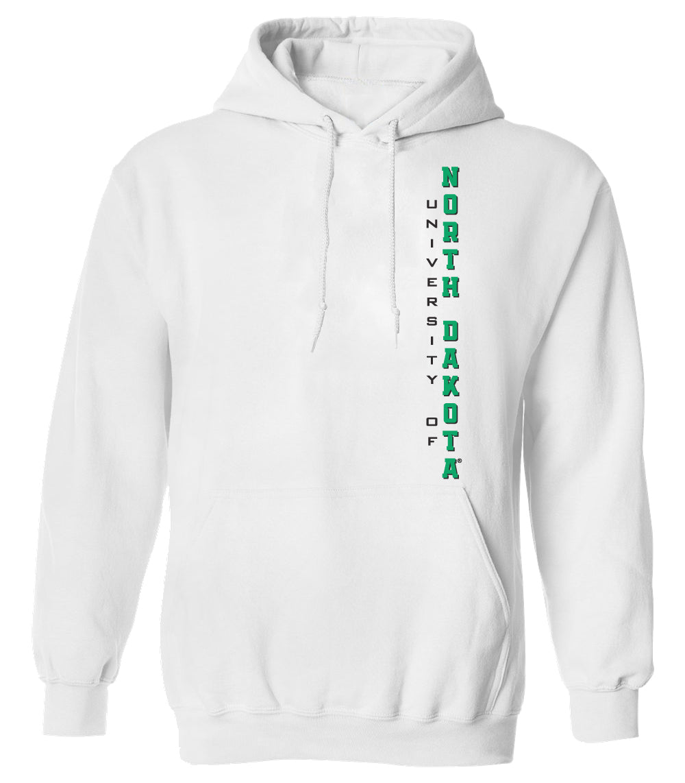 North Dakota Fighting Hawks Hooded Sweatshirt - Vertical University of North Dakota