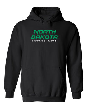 North Dakota Fighting Hawks Hooded Sweatshirt - Official Stacked UND Word Mark