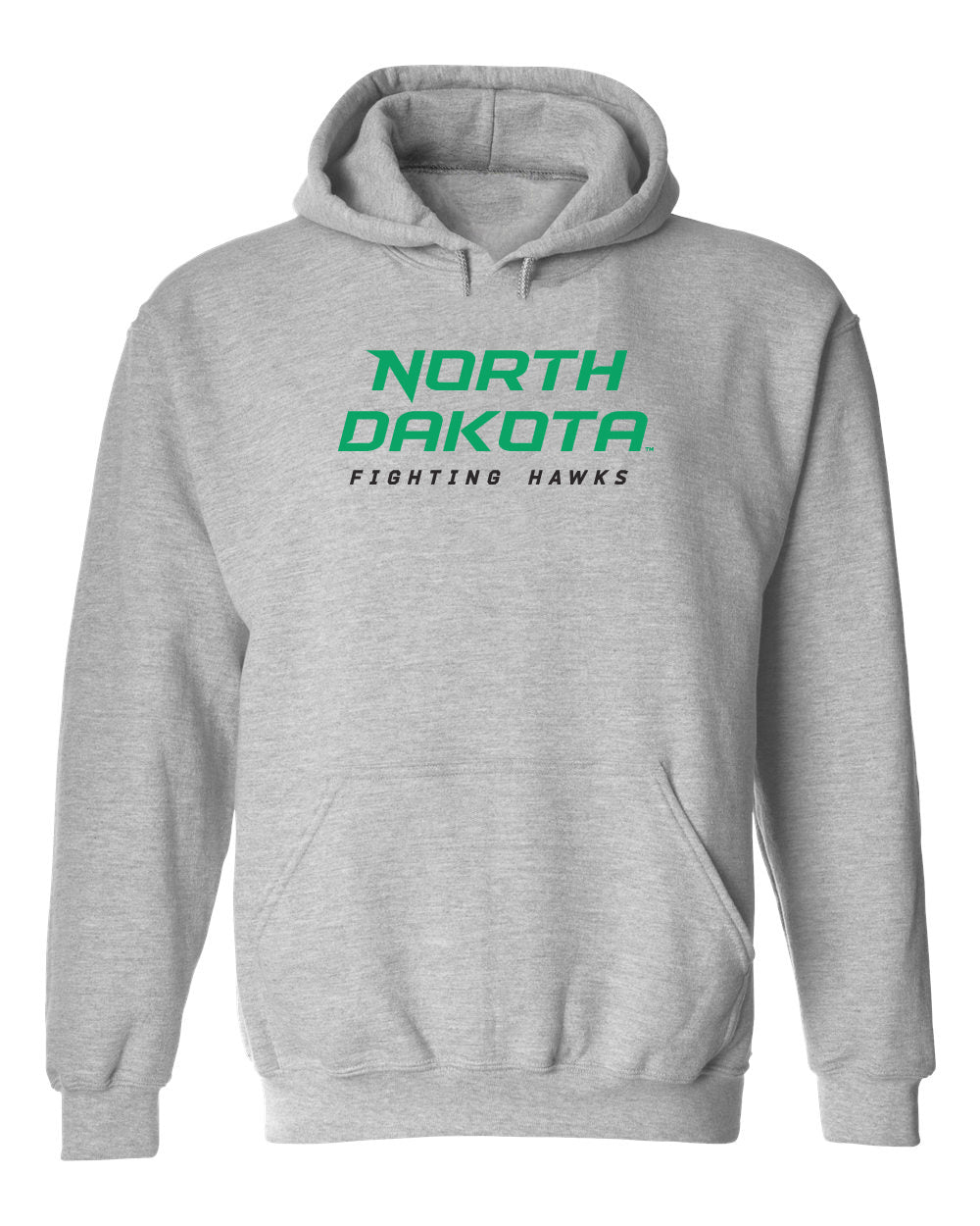 North Dakota Fighting Hawks Hooded Sweatshirt - Official Stacked UND Word Mark