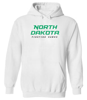 North Dakota Fighting Hawks Hooded Sweatshirt - Official Stacked UND Word Mark
