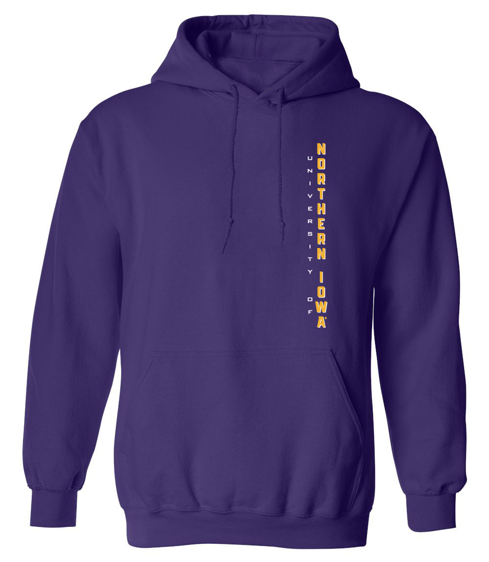 Northern Iowa Panthers Hooded Sweatshirt - Vertical University of Northern Iowa