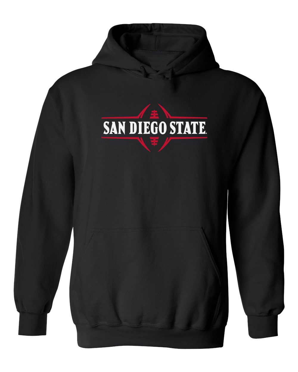 San Diego State Aztecs Hooded Sweatshirt - SDSU Football Laces