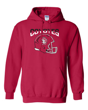 South Dakota Coyotes Hooded Sweatshirt - USD Football Helmet