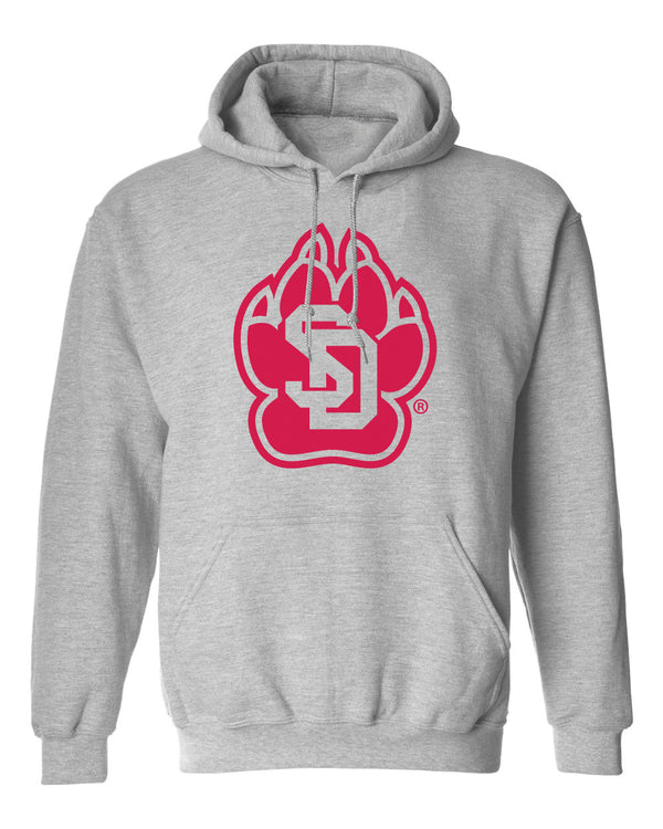 South Dakota Coyotes Hooded Sweatshirt - SD Coyote Paw