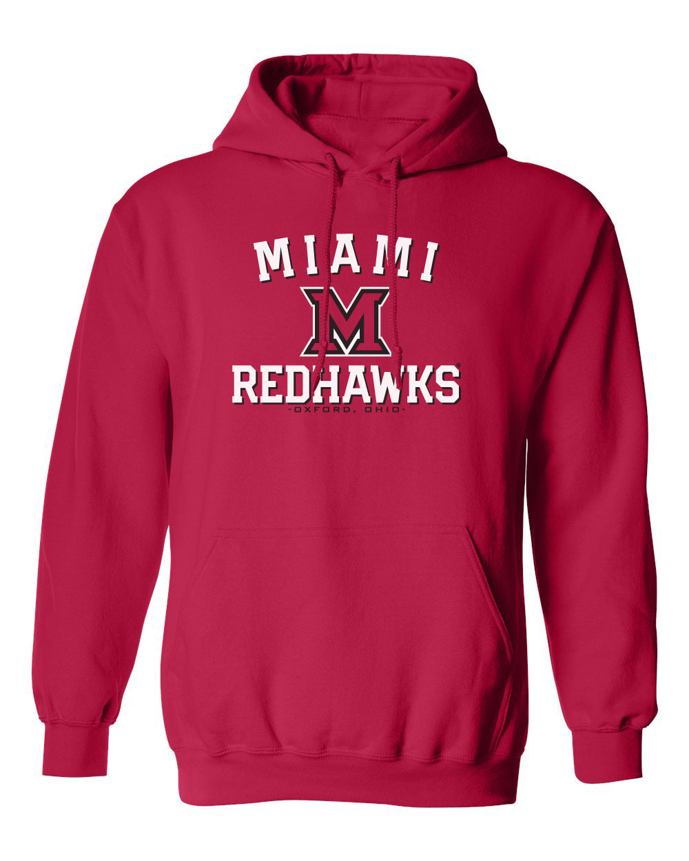 Miami University RedHawks Hooded Sweatshirt - Miami of Ohio Primary Logo