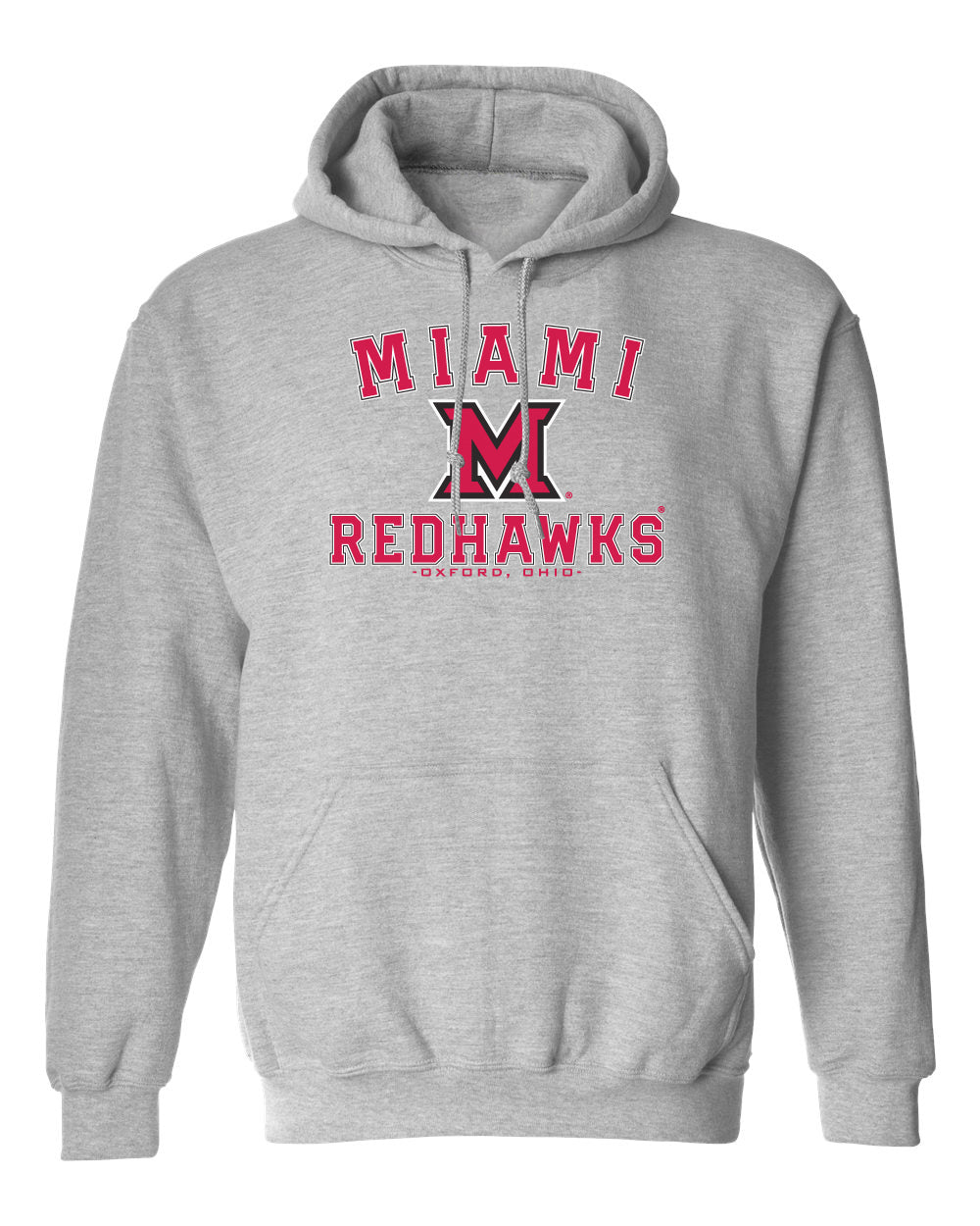 Miami University RedHawks Hooded Sweatshirt - Miami of Ohio Primary Logo