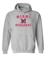Miami University RedHawks Hooded Sweatshirt - Miami of Ohio Primary Logo