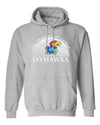 Kansas Jayhawks Hooded Sweatshirt - Kansas Basketball Primary Logo