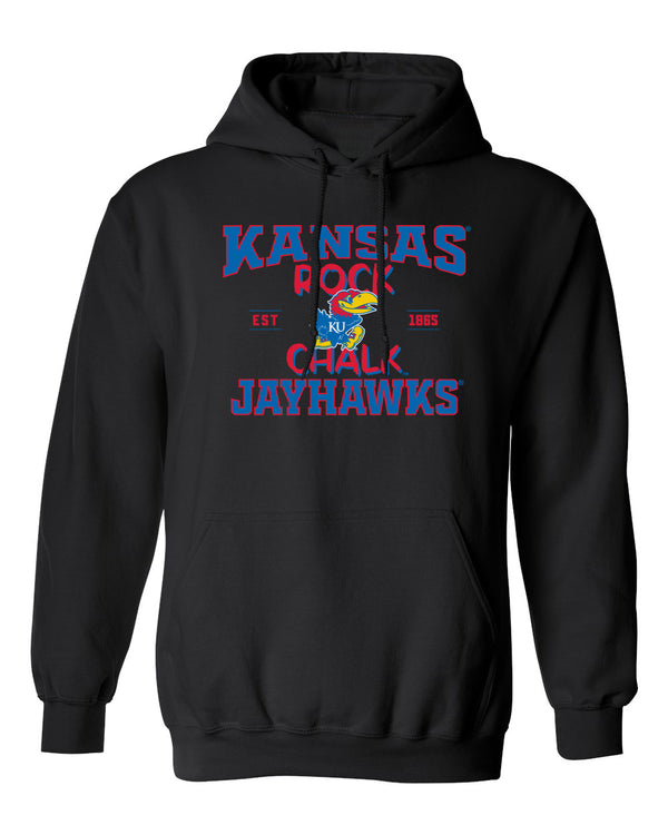 Kansas Jayhawks Hooded Sweatshirt - Rock Chalk Jayhawks