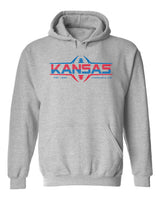 Kansas Jayhawks Hooded Sweatshirt - Kansas Football Laces