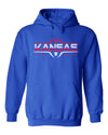 Kansas Jayhawks Hooded Sweatshirt - Kansas Football Laces