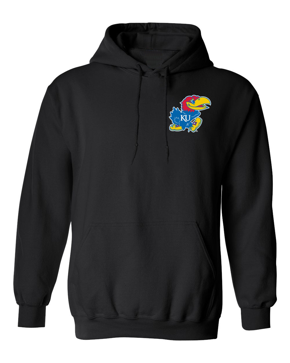 Kansas Jayhawks Hooded Sweatshirt - Lone Kansas Jayhawk