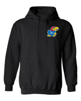 Kansas Jayhawks Hooded Sweatshirt - Lone Kansas Jayhawk