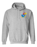 Kansas Jayhawks Hooded Sweatshirt - Lone Kansas Jayhawk