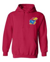 Kansas Jayhawks Hooded Sweatshirt - Lone Kansas Jayhawk
