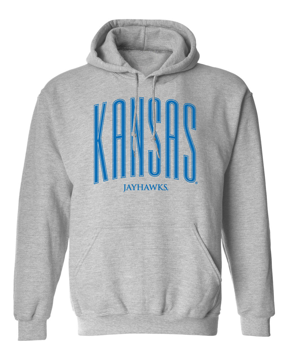 Kansas Jayhawks Hooded Sweatshirt - Tall Kansas Small Jayhawks