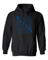 Creighton Bluejays Hooded Sweatshirt - Bluejays Diagonal Echo