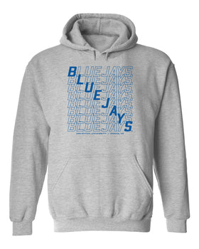 Creighton Bluejays Hooded Sweatshirt - Bluejays Diagonal Echo