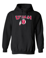 Utah Utes Hooded Sweatshirt - Circle & Feather Logo
