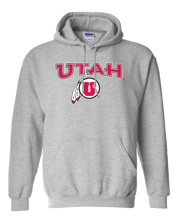 Utah Utes Hooded Sweatshirt - Circle & Feather Logo