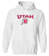 Utah Utes Hooded Sweatshirt - Circle and Feather Logo