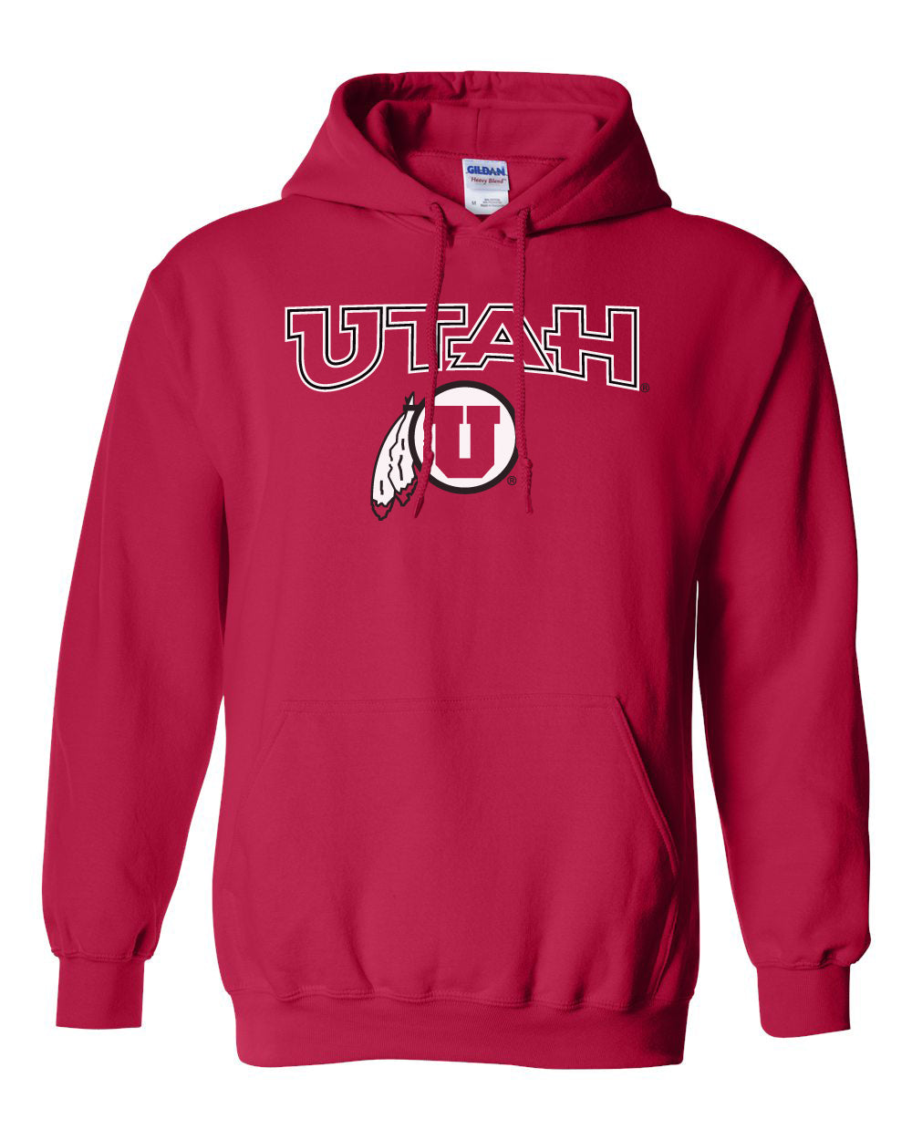 Utah Utes Hooded Sweatshirt - Circle & Feather Logo