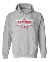 Utah Utes Hooded Sweatshirt - Striped UTES Football Laces