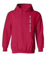 Utah Utes Hooded Sweatshirt - Vertical University of Utah Utes