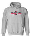 Houston Cougars Hooded Sweatshirt - Striped Houston Football Laces