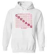 Houston Cougars Hooded Sweatshirt - Diagonal Cougars Echo