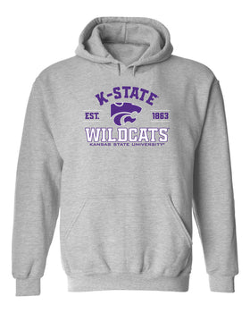 K-State Wildcats Hooded Sweatshirt - Arch K-State Wildcats EST 1863