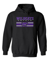 K-State Wildcats Hooded Sweatshirt - Wildcats Stripe Powercat