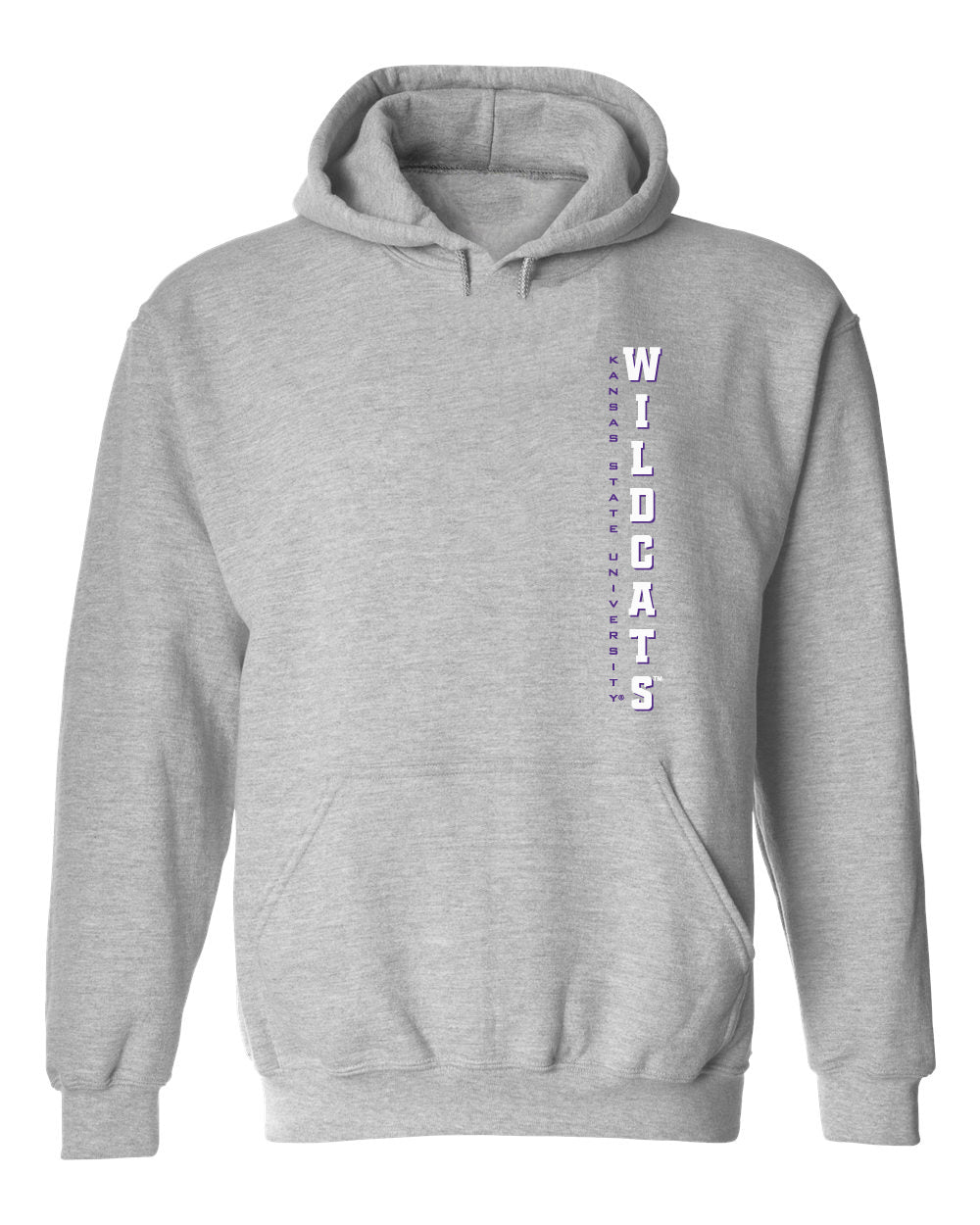 K-State Wildcats Hooded Sweatshirt - Vertical KSU Wildcats
