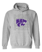 K-State Wildcats Hooded Sweatshirt - Powercat Overlay