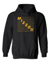 Missouri Tigers Hooded Sweatshirt - Diagonal Echo Mizzou